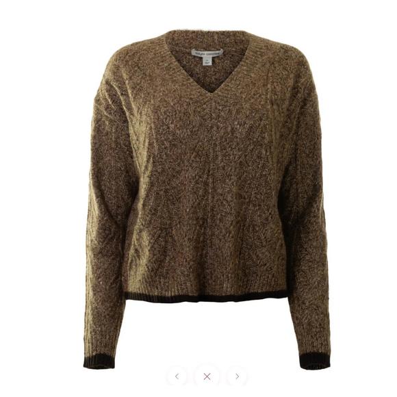 Autumn Cashmere Fancy Popcorn Stitch Tipped Crew main image 1
